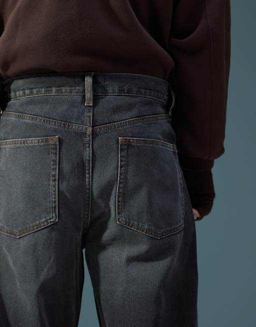 ASOS DESIGN baggy jeans in washed black