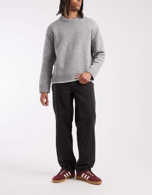 ASOS DESIGN baggy jeans in washed black