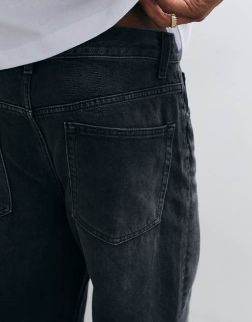 ASOS DESIGN baggy jeans in washed black, 5 of 5
