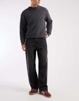 Asos Design Baggy Jeans In Black