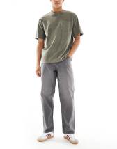 ASOS DESIGN baggy jeans in washed grey