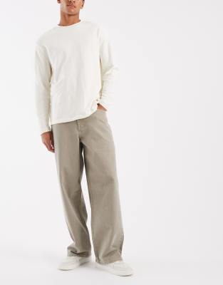 Asos Design Baggy Jeans In White