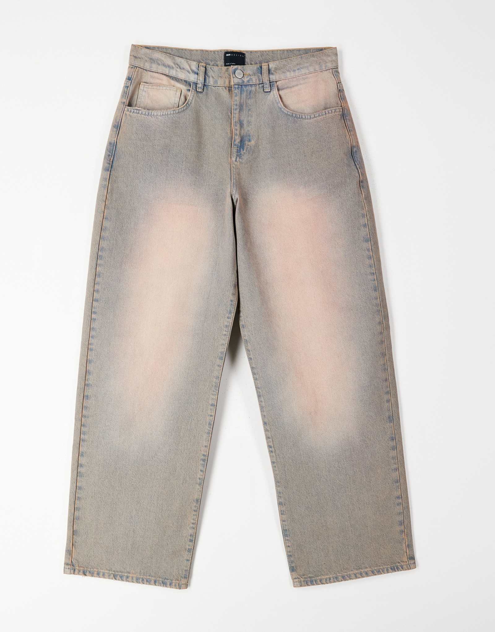 ДИЗАЙНЕРСКИЕ мешковатые джинсы ASOS в стиранном розовом цвете