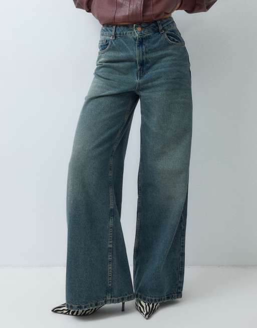ASOS DESIGN baggy jeans med vide ben i vintagevask, 2 af 5