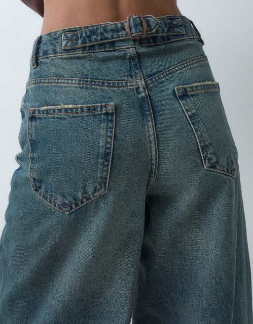 ASOS DESIGN baggy jeans med vide ben i vintagevask, 3 af 5