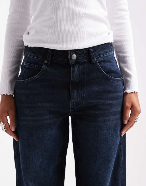 ASOS DESIGN - Baggy jeans met lage taille in blauw en zwart , 5 van 5
