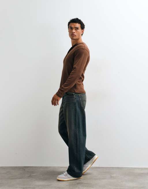 ASOS DESIGN - Baggy jeans met vintage donkere wassing, 3 van 5