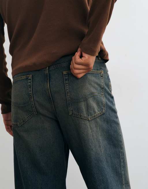 ASOS DESIGN - Baggy jeans met vintage donkere wassing, 4 van 5