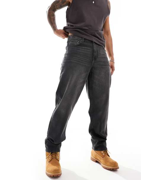 ASOS DESIGN - Baggy jeans met zwarte wassing - view 1