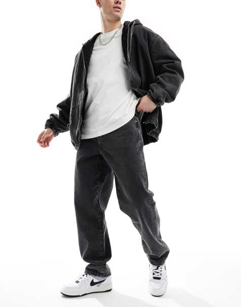 ASOS DESIGN - Baggy jeans met zwarte wassing - view 1