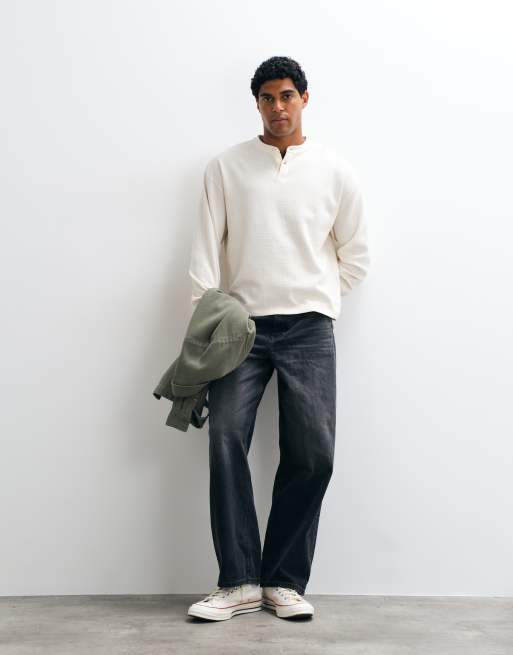 ASOS DESIGN - Baggy jeans met zwarte wassing, 3 van 5