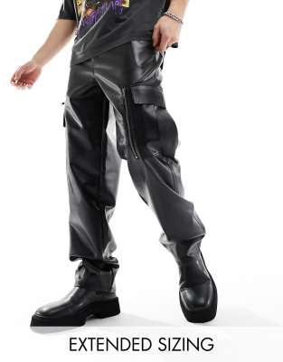 Trendy Men's Cargo pants/Black Cargos/6 Pocket CargosTrousers