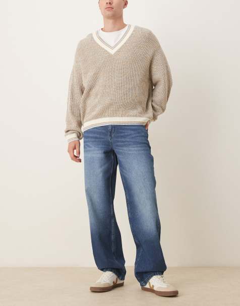 ASOS DESIGN baggy leg jeans in vintage wash - view 1