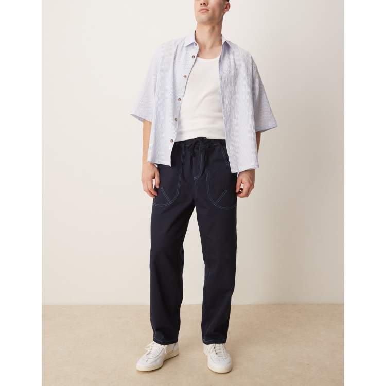 SEE SEE BAGGY NYLON NAVY L 【公式通販】
