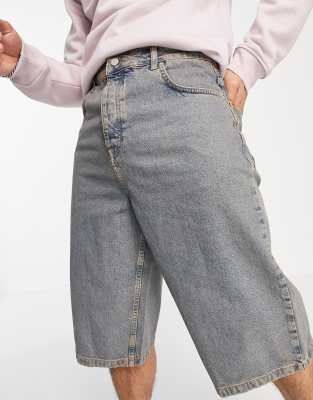 oversized jean shorts men