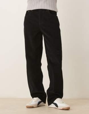 Asos Design Baggy Pants In Black