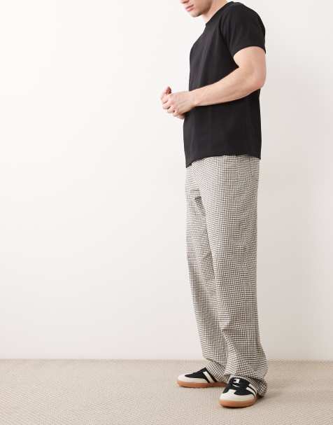 ASOS DESIGN baggy pants in check pattern - view 1