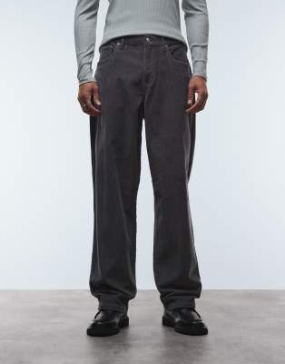 Asos Design Baggy Pants In Green