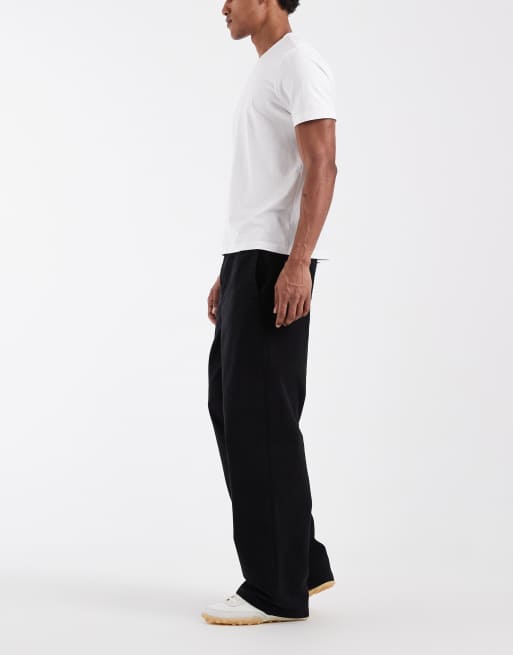 ASOS DESIGN baggy trouser in black, 2 of 5