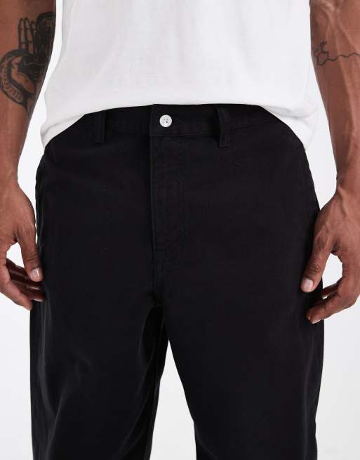 ASOS DESIGN baggy trouser in black, 4 of 5