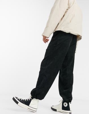 ASOS DESIGN baggy trousers in black 