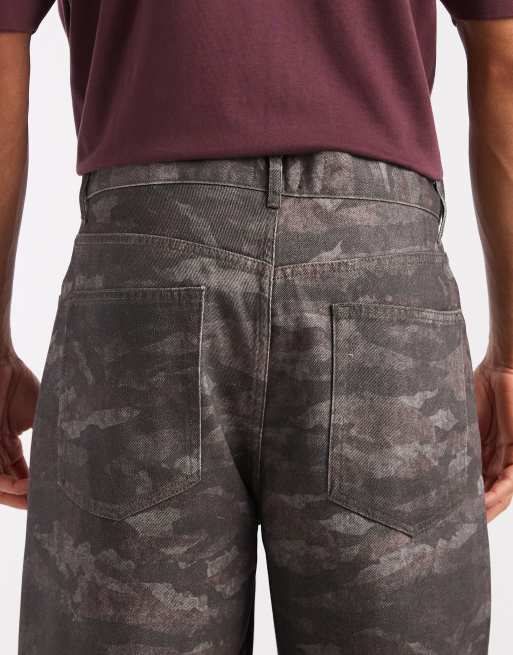 ASOS DESIGN baggy trousers in camo print, 5 of 5