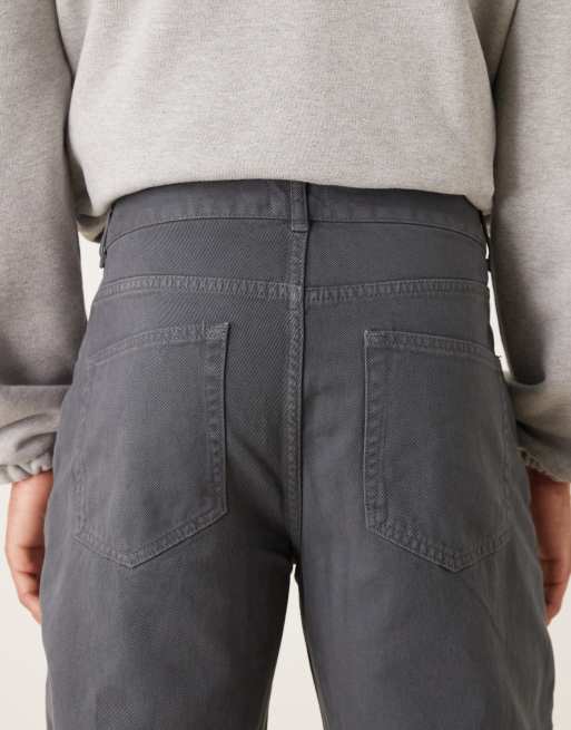 ASOS DESIGN baggy trousers in charcoal with pleats, 5 of 5
