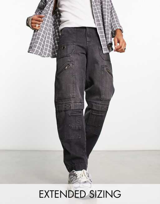 Denim store zipper pants