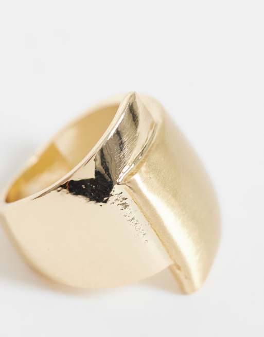 ASOS DESIGN bague à design enroulé finition or brossé et brillant, 2 de 3