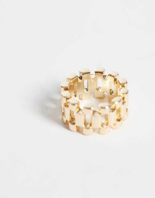 ASOS DESIGN - Bague épaisse avec bracelet de montre - Doré, 3 de 3