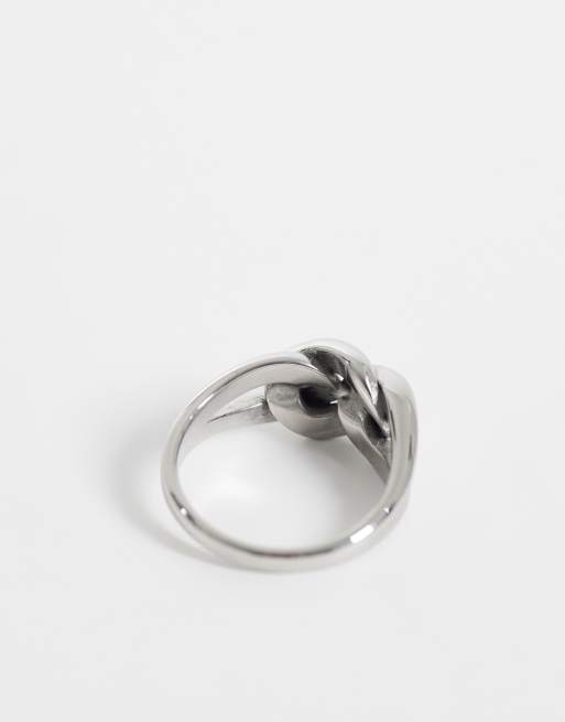 ASOS DESIGN - Bague motif chaîne en acier inoxydable étanche - Argenté, 3 de 3