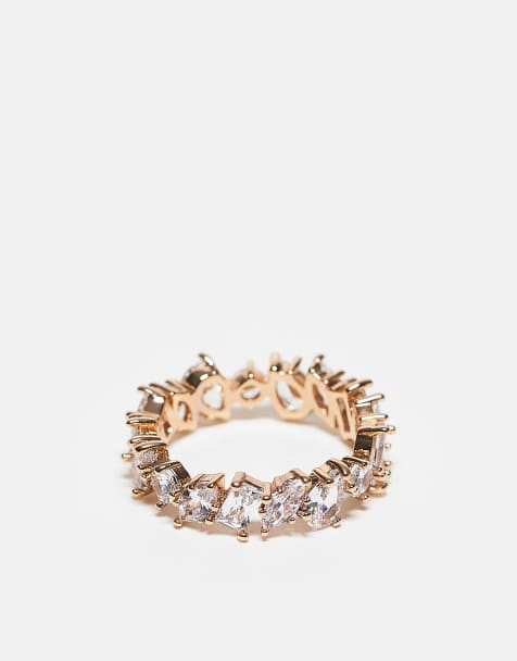 ASOS DESIGN - Bague ornée de strass - Doré - view 1