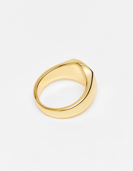 ASOS DESIGN - Bague pour auriculaire en plaqué or 14 carats, 4 de 4