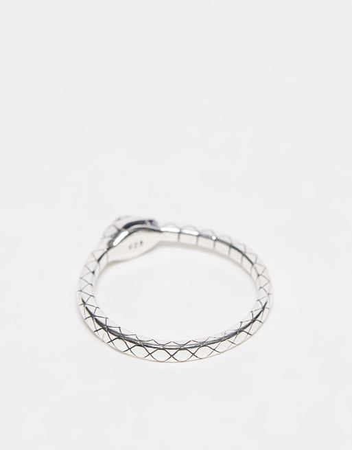 ASOS DESIGN Bague serpent en acier inoxydable ASOS