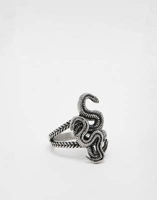 Bague En Argent Massif - Modèle Serpent Entrelacé - Taille 52 - Occasion - Fabriqué En France