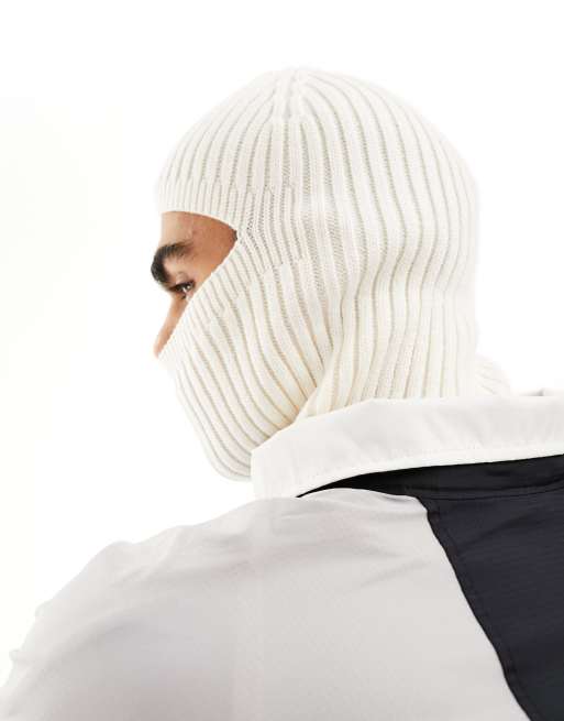 ASOS DESIGN balaclava in ecru