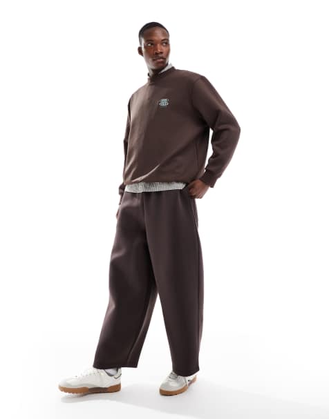ASOS DESIGN – Ballon-Jogginghose aus Neopren-Stoff in Grau mit Oversize-Schnitt - view 1