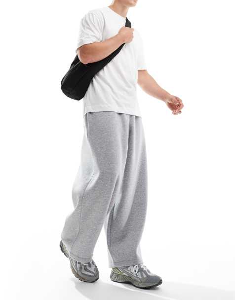 ASOS DESIGN – Ballon-Jogginghose in meliertem Grau mit Oversize-Schnitt - view 1