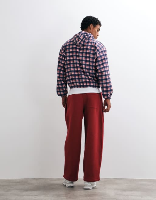 ASOS DESIGN ballon oversize avec pli sur le côté en rouge en polycoton, 3 de 5