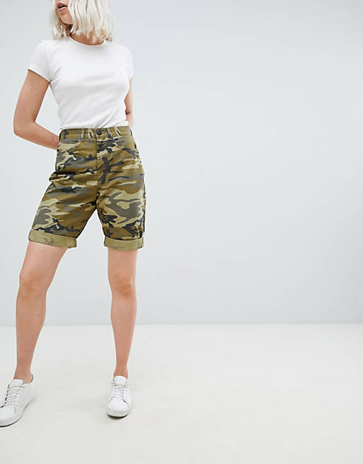 ASOS DESIGN – Ballon-Shorts mit Military-Muster