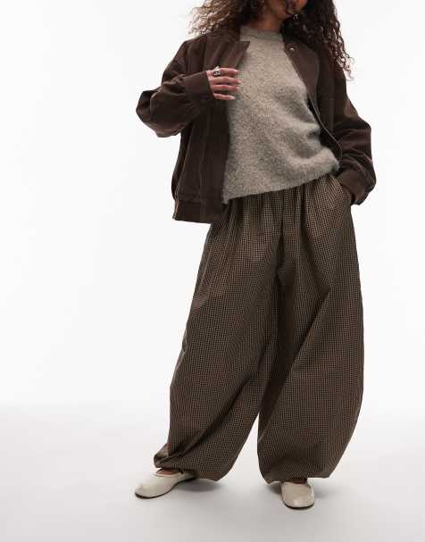 ASOS DESIGN - Ballonbroek in micro-ruitpatroon - view 1