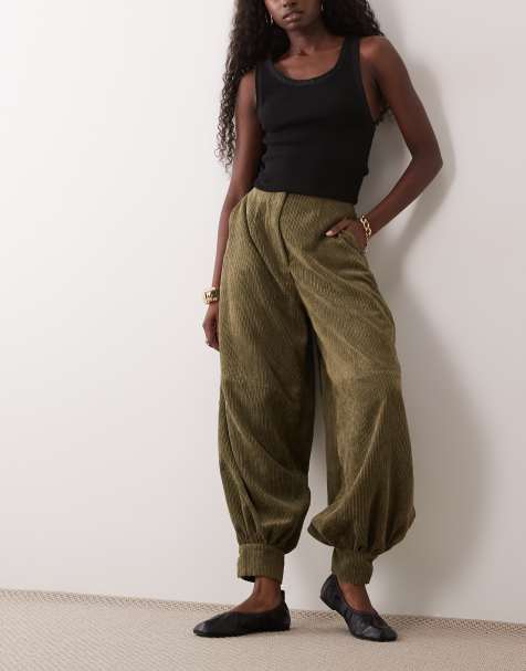 ASOS DESIGN ballongbyxor i manchester i khaki - view 1