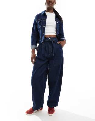 ASOS DESIGN - Ballonjeans med bindebånd i skylning - view 1