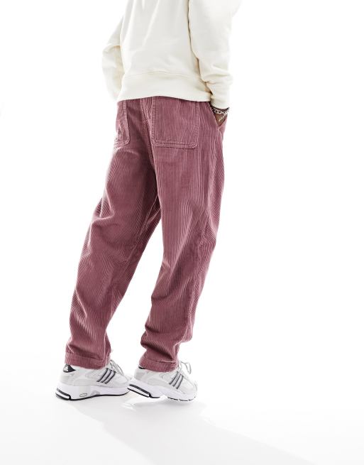 ASOS DESIGN balloon corduroy pants in mauve