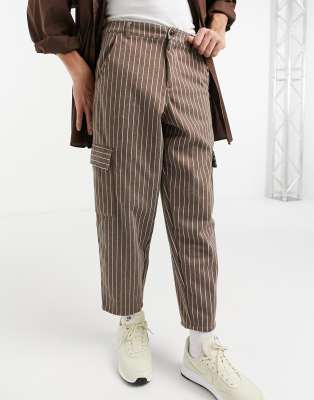 striped cropped pants mens