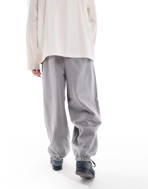 ASOS DESIGN balloon fit jogger in grey | ASOS