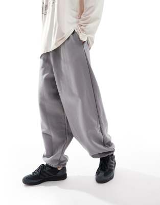 ASOS DESIGN balloon fit sweatpants in gray | ASOS