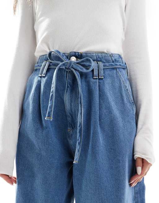 【KOOLOSET】Bollet Damage Balloon Banding Denim Designer fashion, Seoul-fully created | W Concept