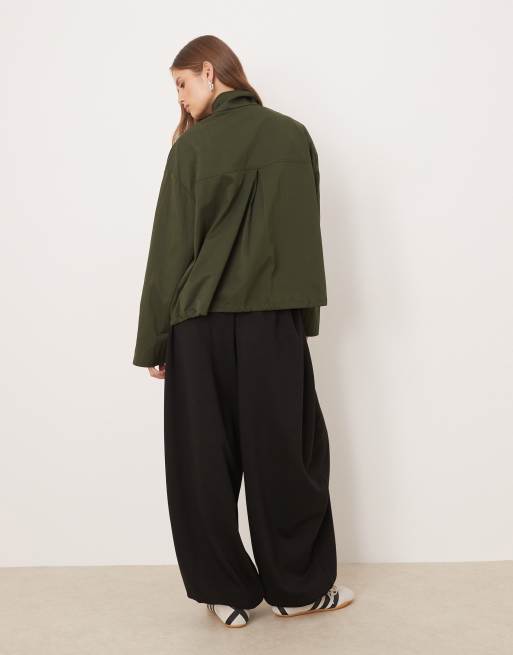 ASOS DESIGN balloon jersey sweatpants in black