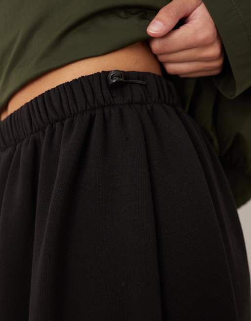 ASOS DESIGN balloon jersey sweatpants in black